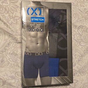 2xist X Men's Cotton Stretch 6" Boxer Brief, Pack of 3-Size L 36-38